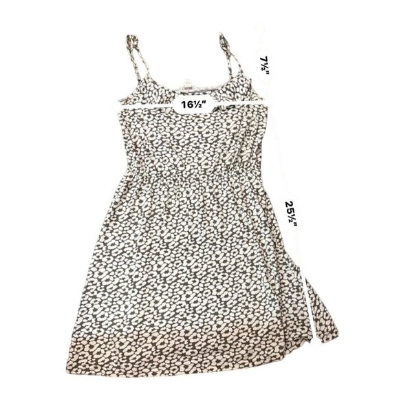 (6 for $25)LOFT Ruffled Animal Print Sleeveless Summer Dress Size M - Picture 6 of 7